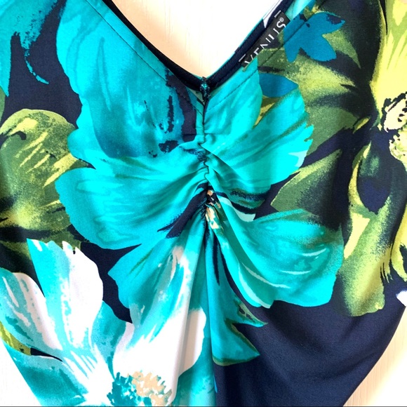 VENUS Jersey Knit Floral Strappy Back Blouse—SZ. M - Picture 10 of 14